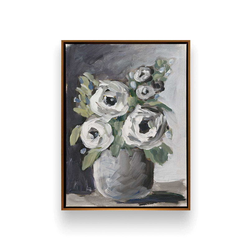 «Contraste Neutrals» par Amanda Hilburn, reproduction d'art, L 12 po x H 16 po, Or, Toile avec cadre
