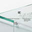 Porte de douche fixe et coulissante en acier inoxydable chromé de 152 cm x 168 cm avec verre trempé transparent et quincaillerie tubulaire ronde