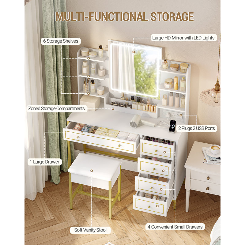 Dressing Table with Mirror
