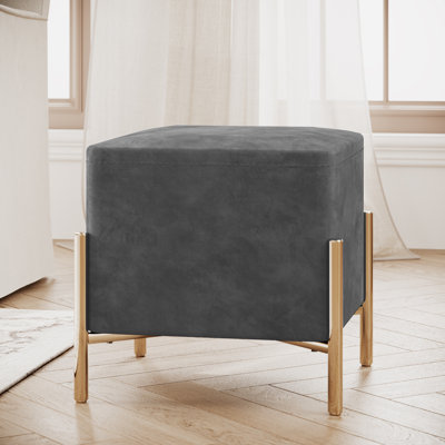 Barnum 16" Wide Square Footstool Ottoman