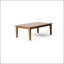 Table basse d'extérieur en bois d'acacia durable avec un design rustique et une finition résistante aux intempéries, parfaite pour le patio et le jardin