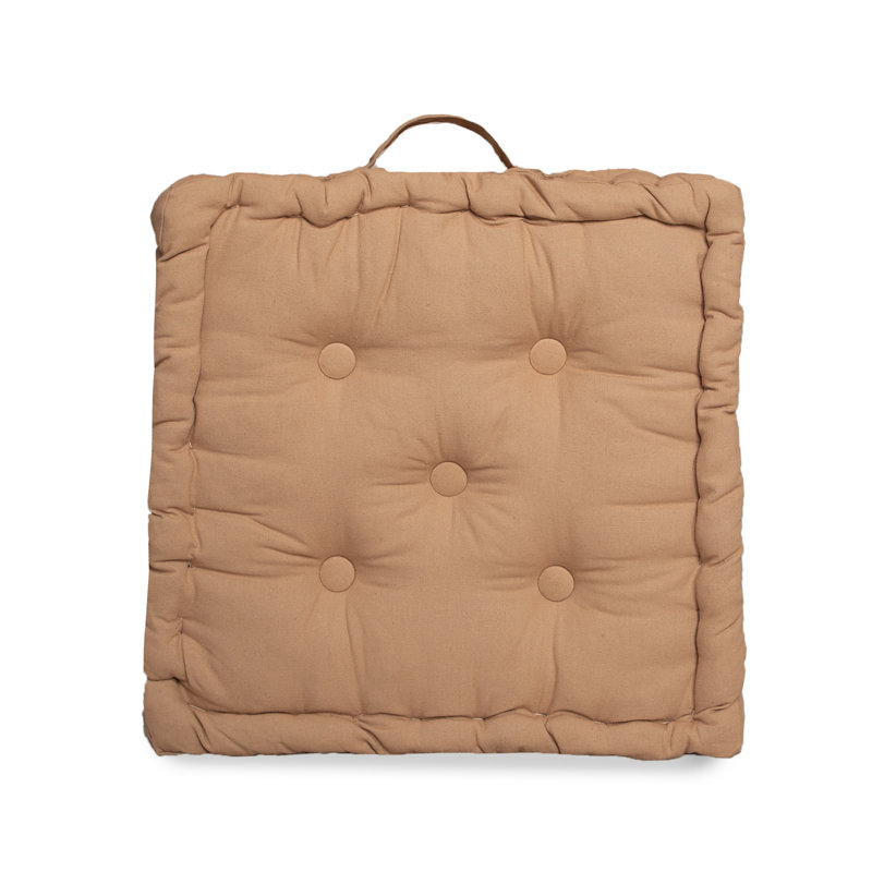 100% Cotton Booster Armchair Seat Pads Cushion, Tan