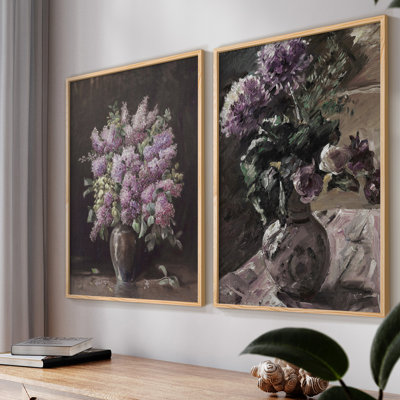 «Vintage Floral XLV», 2 pièces sur papier
