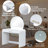 39" White Makeup Vanity With Mirror & Drawer For Bedroom. Curved Edges And Visual Appeal. Ample Storage Beauty Products. Comfortable Material. Quick Assembly Process