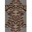 Rug & Kilim’S Distressed Tiger Rug In Gray With Beige And Brown Pictorial