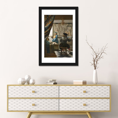 « the art of painting 1665-66 » par johannes vermeer, impression sur toile