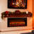 44 Inch Wall Recessed Electric Fireplace With Remote And Imitation Flame , Led Light Heater