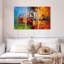 Ensemble de 3 pièces colorées abstraites sur toile-1154110753