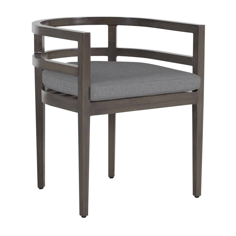 Chaise avec accoudoirs en aluminium Santa Barbara, Pas de soudure, Verona brume