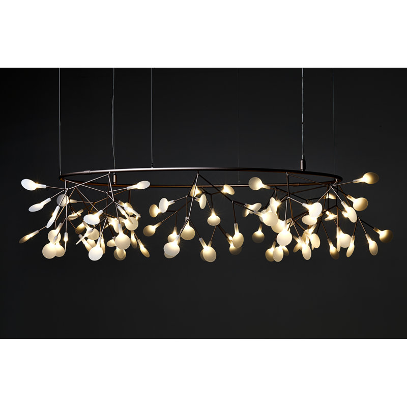 Heracleum III The Big O LED Chandelier, Copper, 63 inches, 4 meters