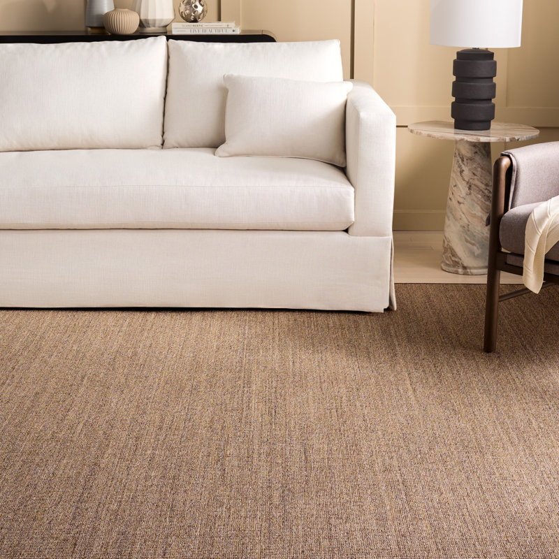 Martha Stewart Sisal/Jute Solid Color Rug in Brown, Rectangle 8' x 10'