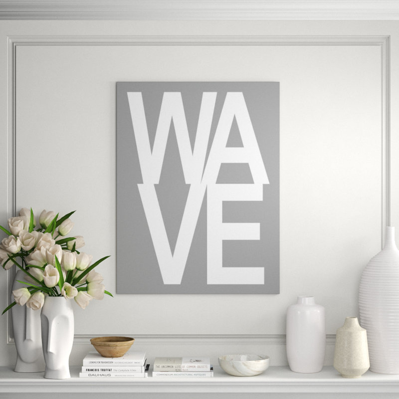 Wave Print by Barclay Butera, Matte, 70" H x 54" W x 1.5" D