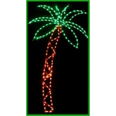 Large Palm Tree Nautical Holiday Lighted Display