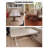 American-style retro distressed solid wood dining table-110563537
