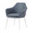 Teegan 19'' H Upholstered Metal Armchair-438107530-463156453