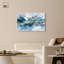 "Ocean Foil II", art mural bleu et doré par Art Remedy, prêt à être accroché, 45 x 30-1808215170-1808215180