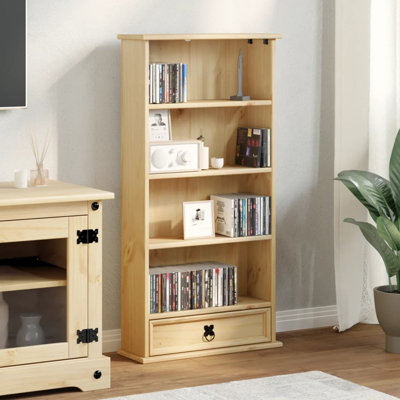 Armoire à CD vidaXL Miel