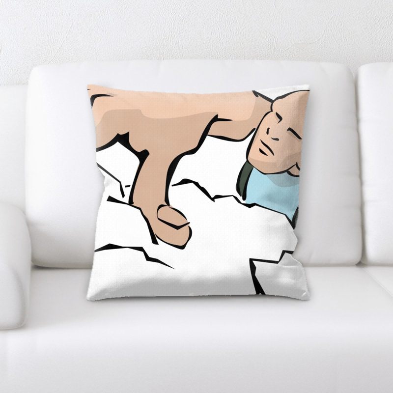Housse et insert de coussin carré d'escalade