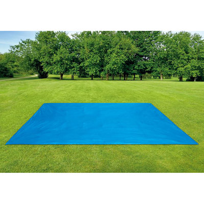 Intex: Pool Ground Cloth - 15.5 Feet - Square Blue Cloth, For Use With 8-15ft Round Above Ground Pools, Outdoor Accessory, Protect Your Pool