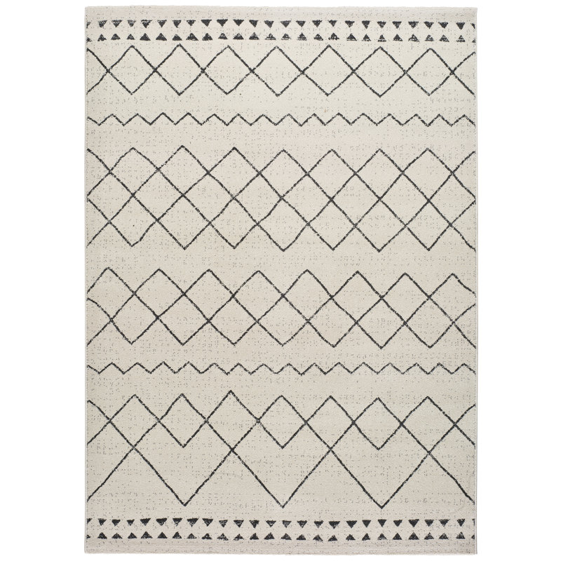 Nadine Rectangle Geometric Area Rug, Rectangle 140 x 200cm