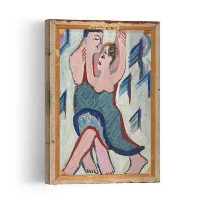 Couple dansant dans la neige [Verso], 1928-1929, estampe d'art mural abstraite contemporaine