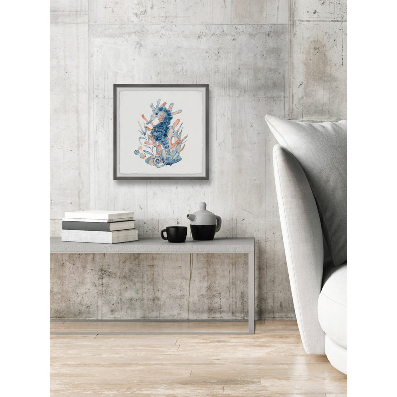 I Love Seahorses by Marmont Hill - Single Picture Frame Painting, 61cm H x 61cm W x 3.81cm D