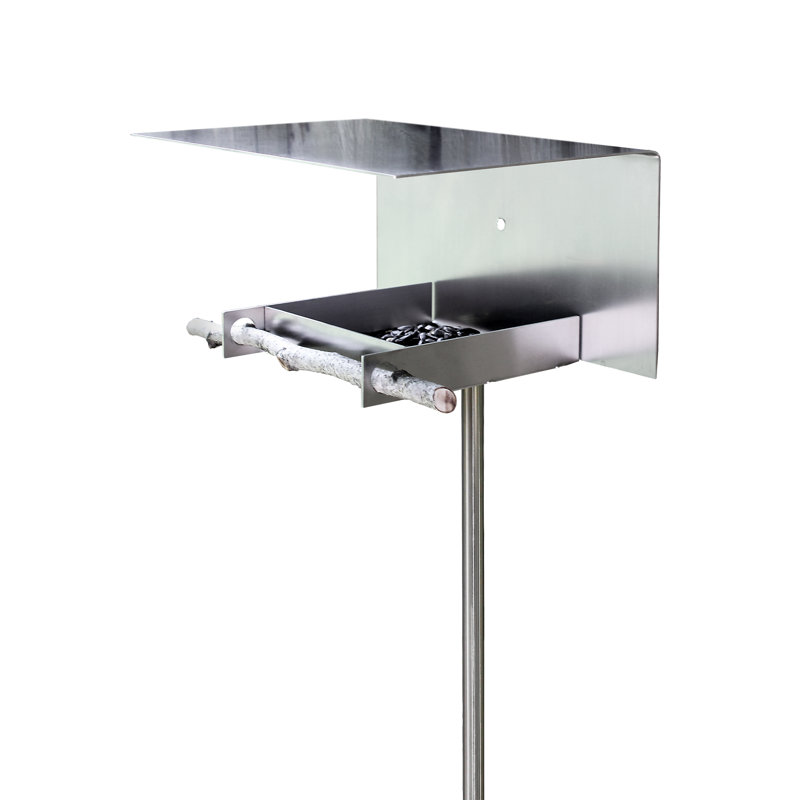 Giovannella Metal Pole Tray Bird Feeder