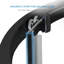 Ensemble de douche d'angle arrondi Breeze 40 po L x 40 po l x 77 po H, noir mat, porte coulissante, parois et receveur dépolis-1662269890-1724672570