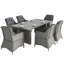 Rectangular 7 - Piece 6 - Person 200Cm L Outdoor Table Set