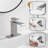 Single-Hole Single-handle Bathroom Faucet with Drain Assembly-79721953