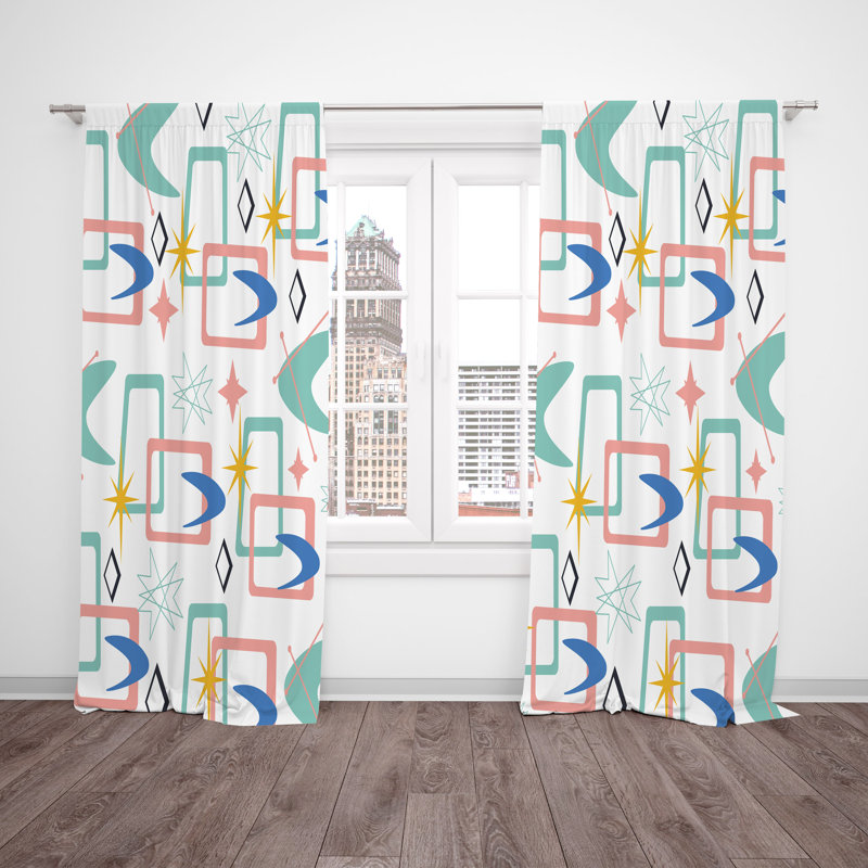 Semi Sheer Curtain Pair, 20" W x 52" L