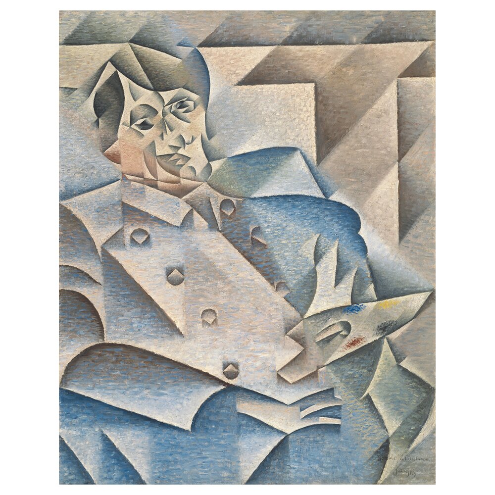 Leinwandbild Porträt von Pablo Picasso von Juan Gris