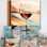 «Pink Crisp Elegance Of Wine Glass IV» - art mural vin