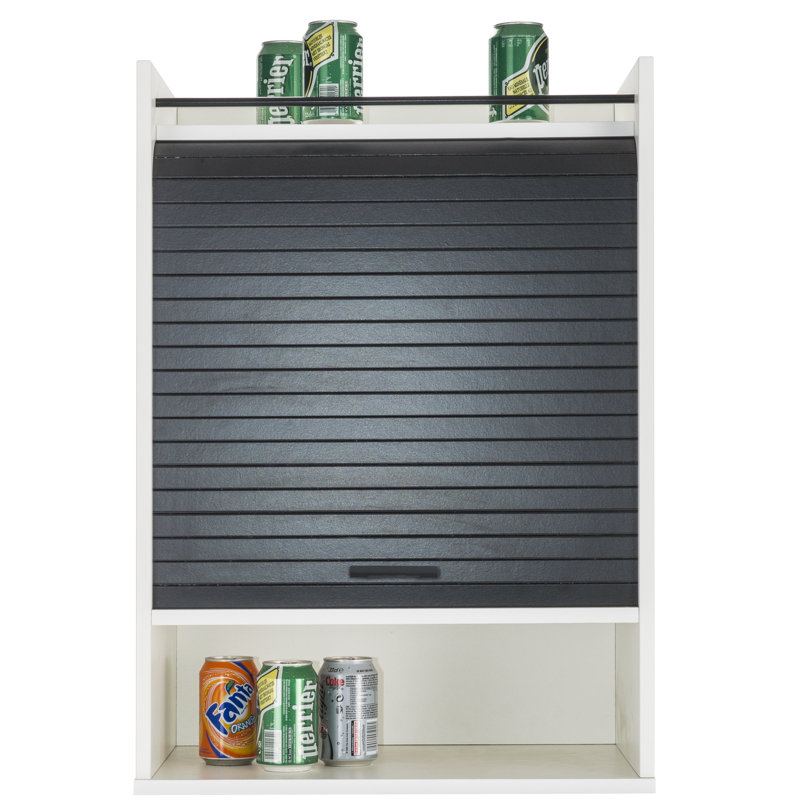 Eoin 76.6cm Kitchen Pantry, White/Black