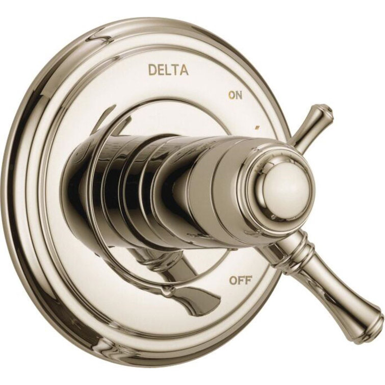 Delta T17T097-PN Cassidy Volume Control Faucet Trim with Lever Handles