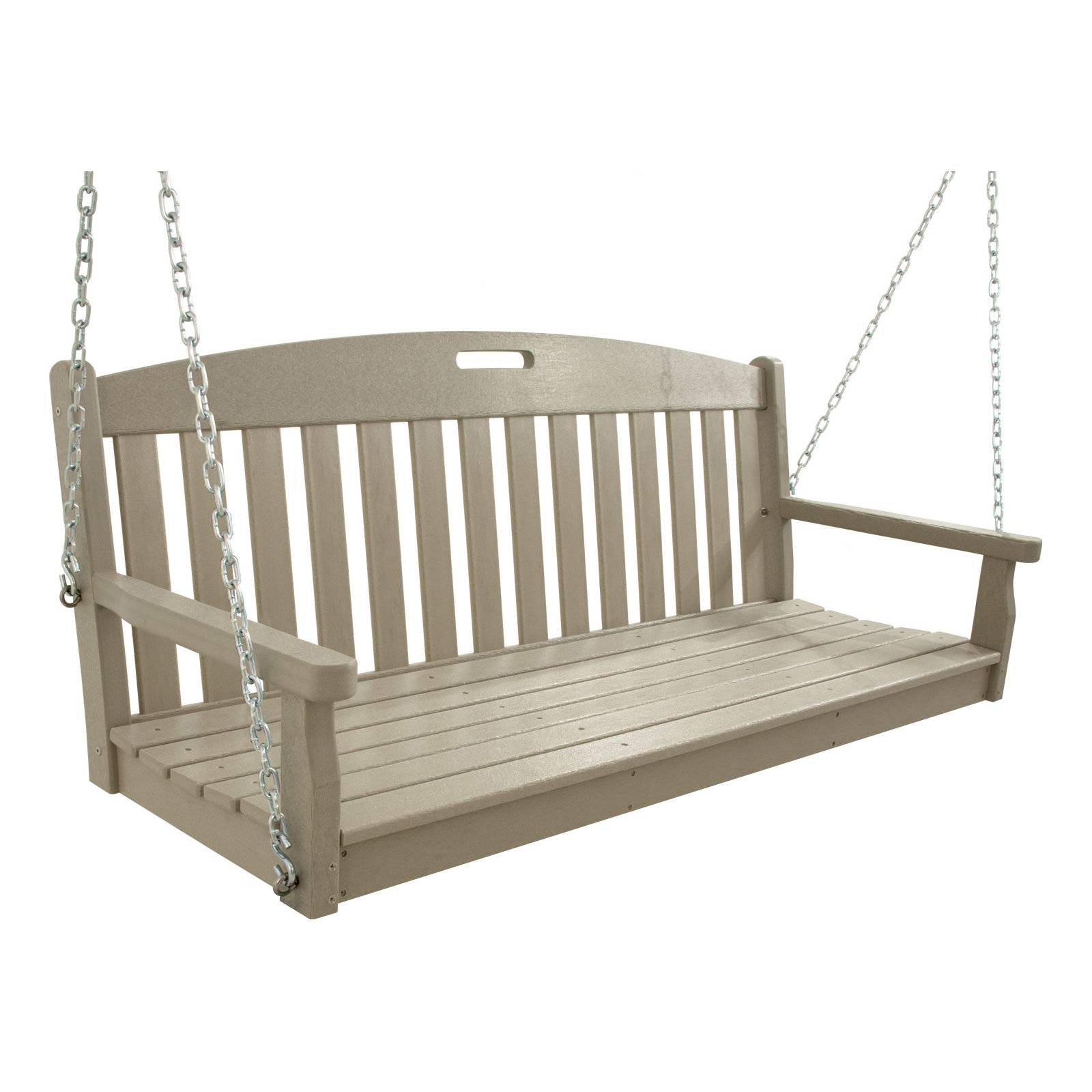 POLYWOOD Yacht Club 60" Swing, Sand Castle