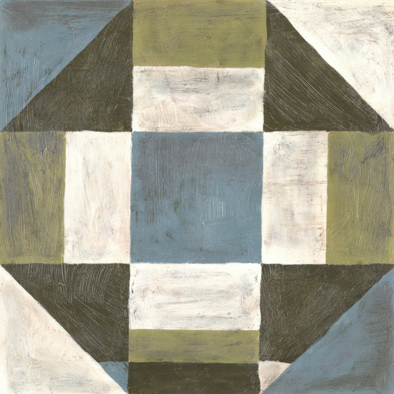 Patchwork Tile II - Wrapped Canvas Print, 51cm H x 51cm W