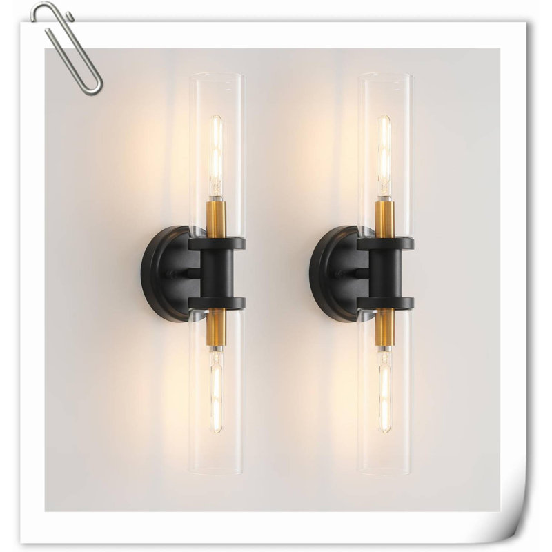 Tamarsha Brass LED Plug-in Armed Sconce