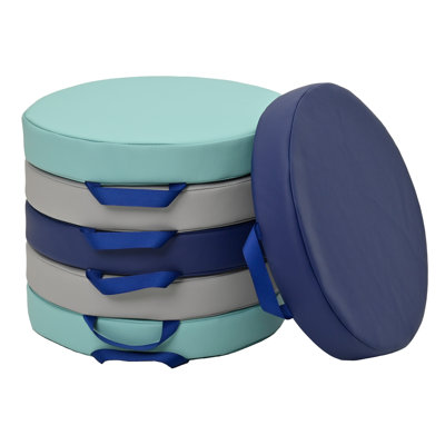 Coussins de sol ronds - Ensemble de 6 - Tranquillity