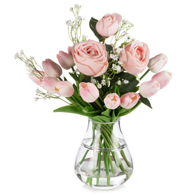 Lester Fabric Mixed Arrangement in Vase
