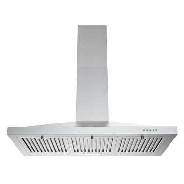 Ekon Kitchen Expert 900 Cubic Feet per Minute CFM Range Hood in Silver Filter NAB02-36