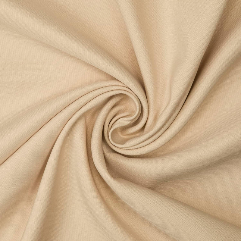 Ambee Round No Pattern Polyester Tablecloth, 70" Round, Beige