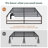 Aula 14'' Metal Platform Bed-1821731943