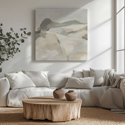 «Mute Landscape Layers I», reproduction sur toile dans un cadre en érable, 24 po x 24 po
