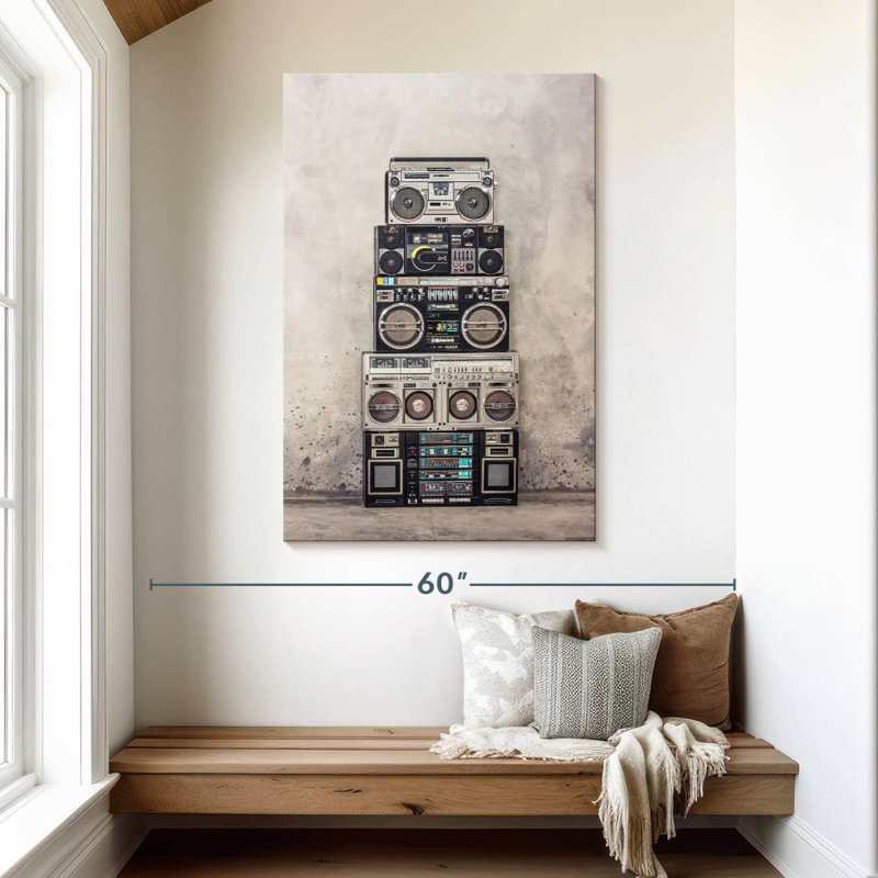 Abarca Boombox Stack, 48" H x 32" W