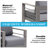 50" All-Weather Aluminum Patio Loveseat With  Thick Dark Gray Cushions & Gray Frame-3505691-3505684