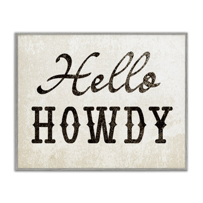 Western Hellow Howdy Giclee Art by Daphne Polselli
