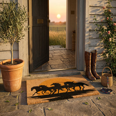 Tapis de porte en coco