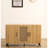 Mesh Three-Door Storage Unit - For Different Spaces Natural Cabinet Versatile For Kitchen And Beyond