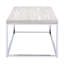 TABLE BASSE DE 48,4 po EN Chrome